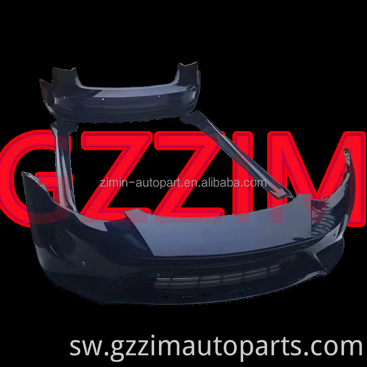 Mbele na taa ya nyuma ya bumper nzima iliyosasisha mwili kit giza papa bodykit kwa mfano 3